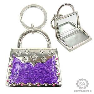 Keychain with cosmetics case