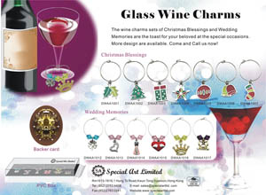 Glass Wine Charms