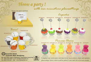Throw a party with our mintature placesettings