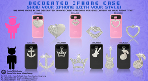 Decorated iphone case